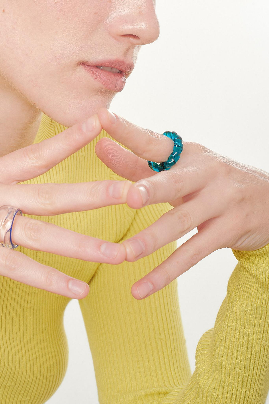 Organic Rope Glass Ring