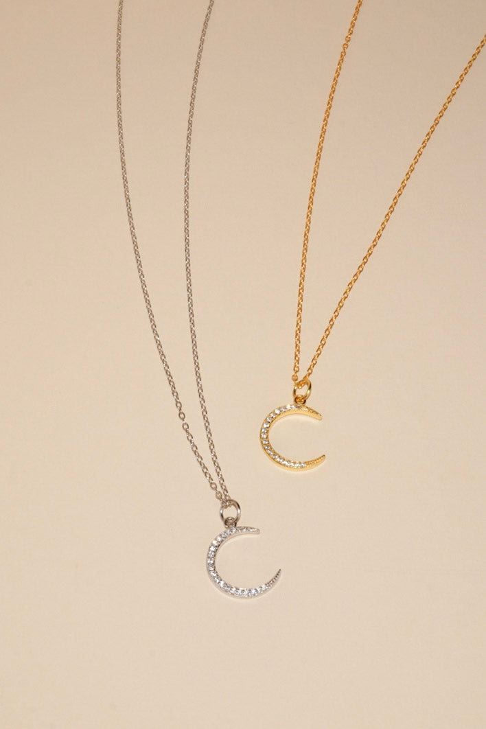 TANYA Night Moon Sterling Silver Necklace