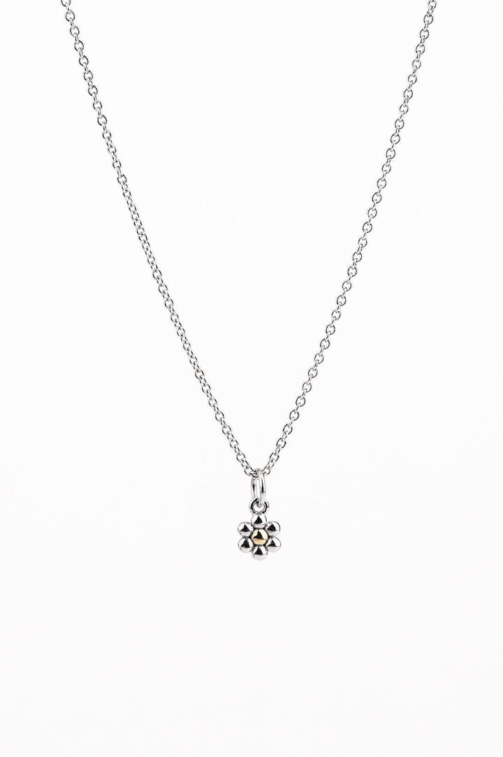 Atom Mini Flower Sterling Silver Necklace