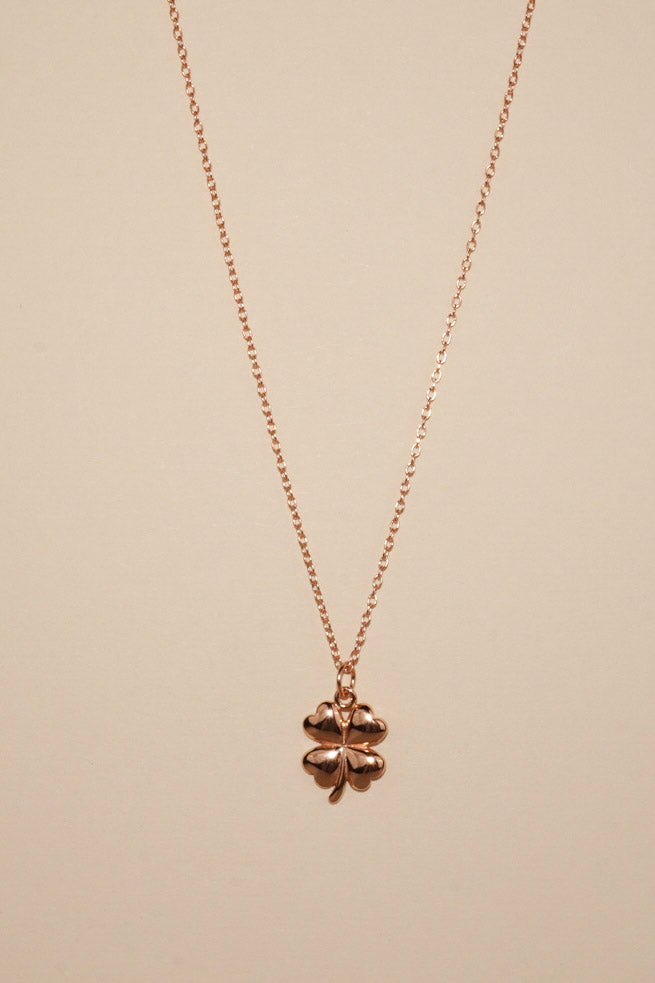 Rose Gold Clover Necklace