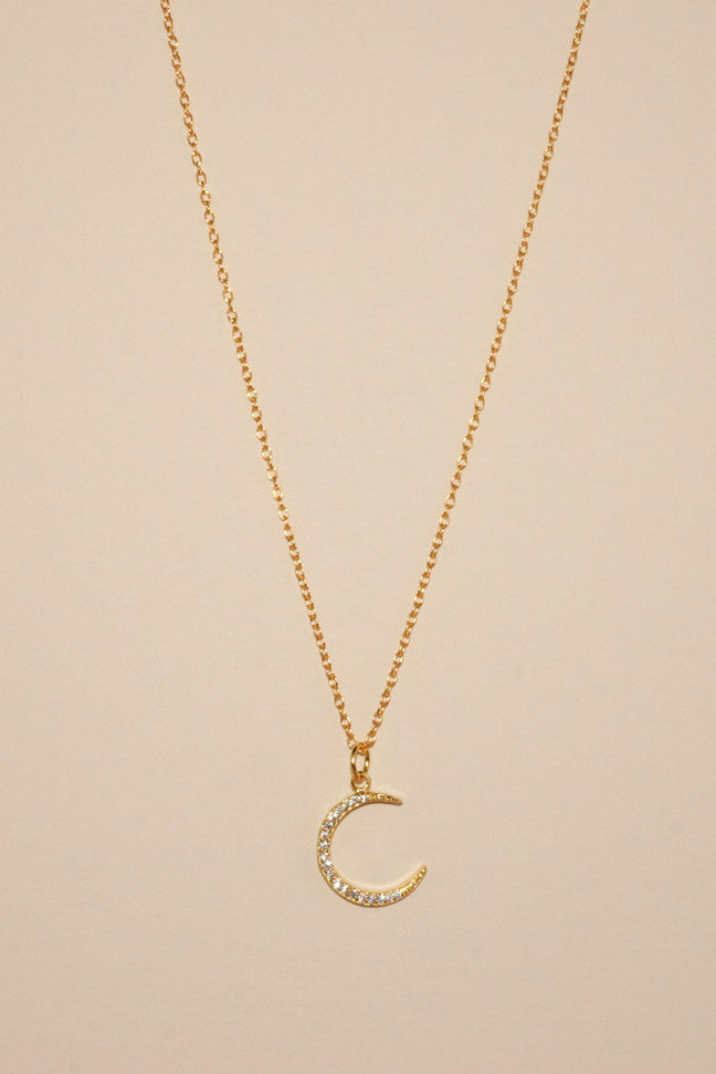 TANYA Night Moon Sterling Silver Necklace