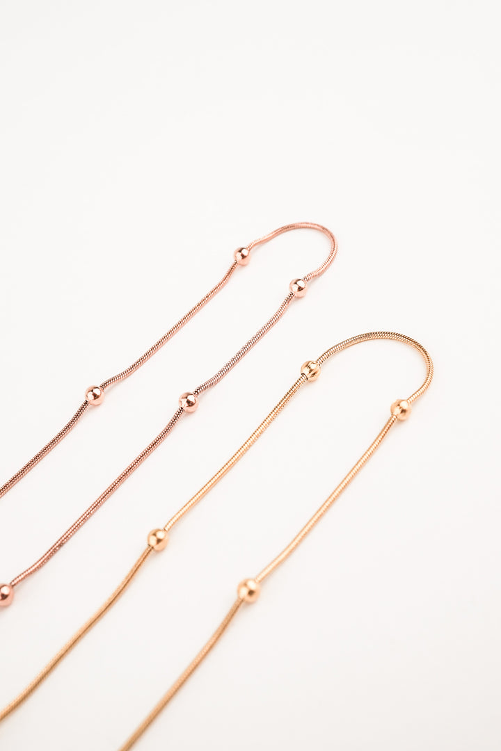 Rhea Satellite Snake Chain Necklace