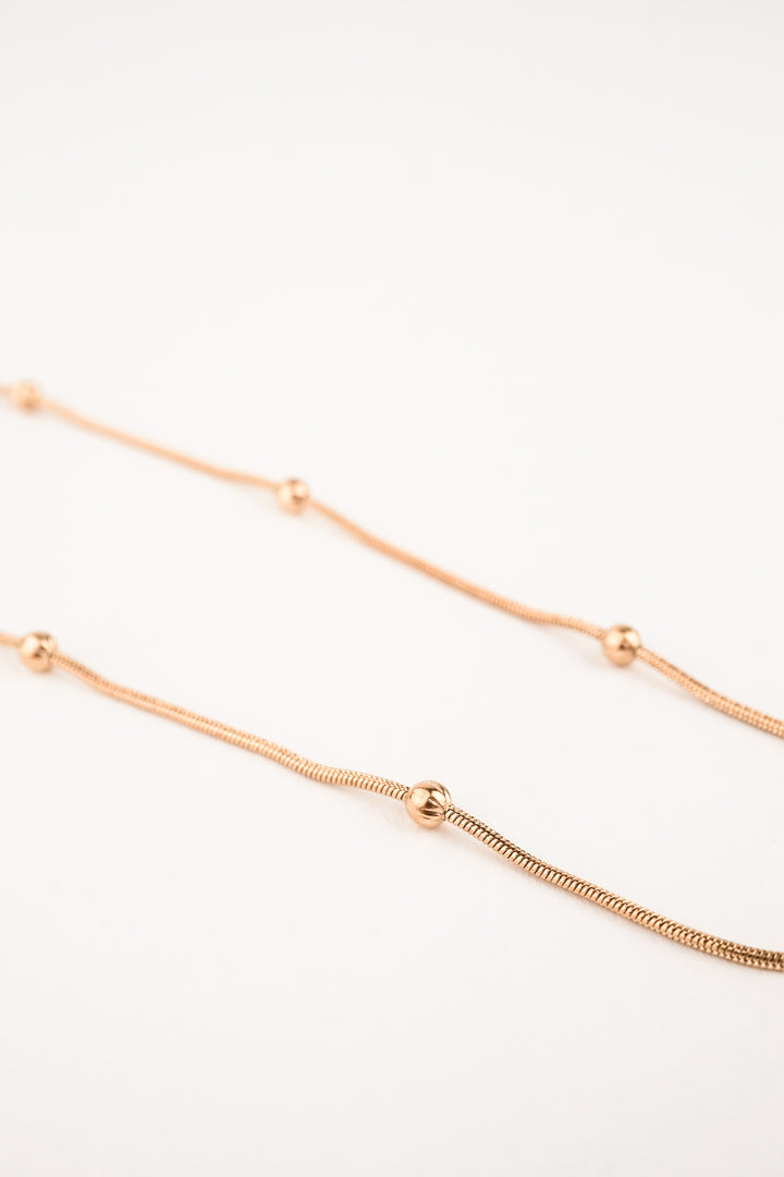 Rhea Satellite Snake Chain Necklace