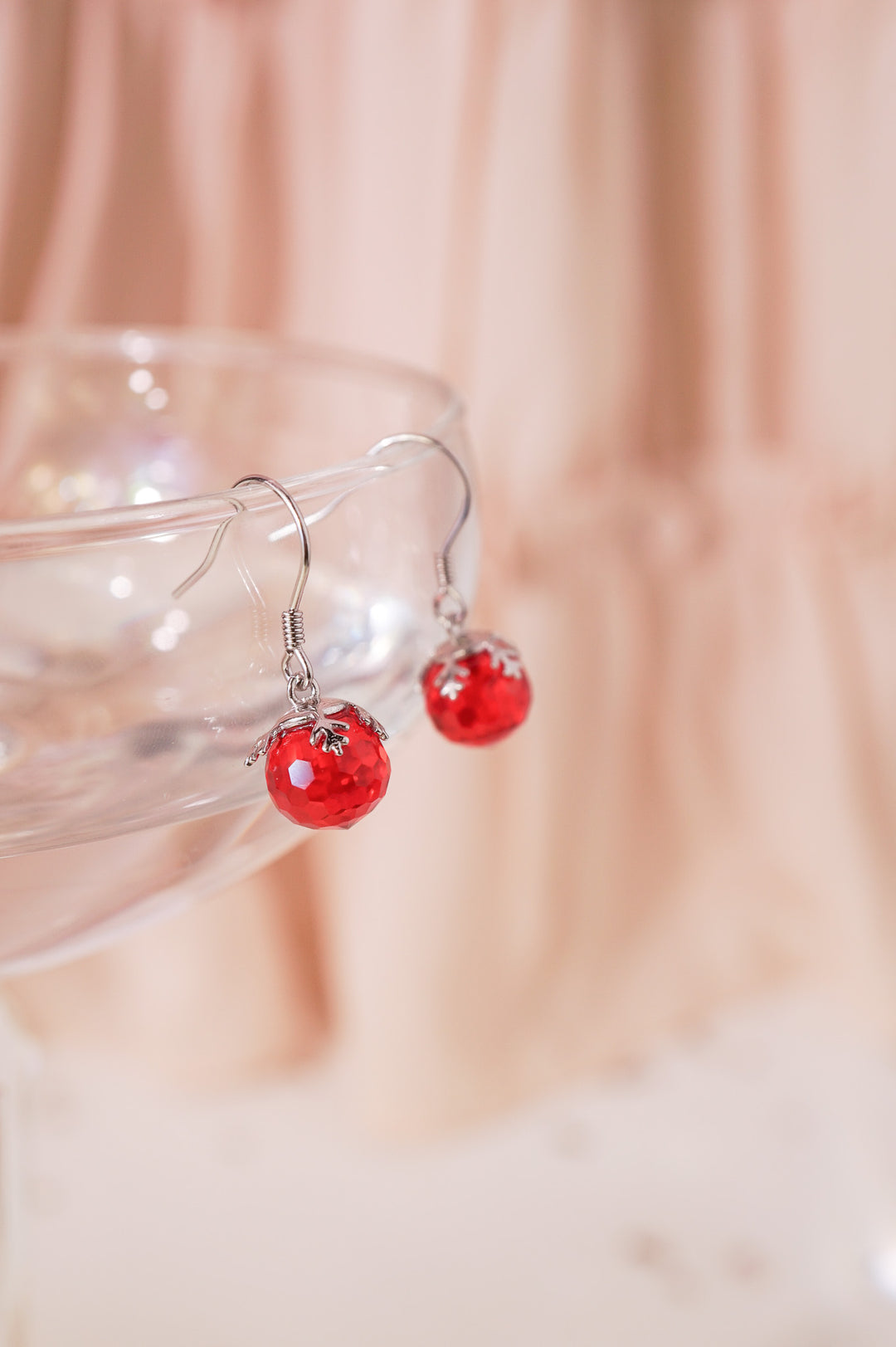 CHERRY Snowflake Sterling Silver Earrings