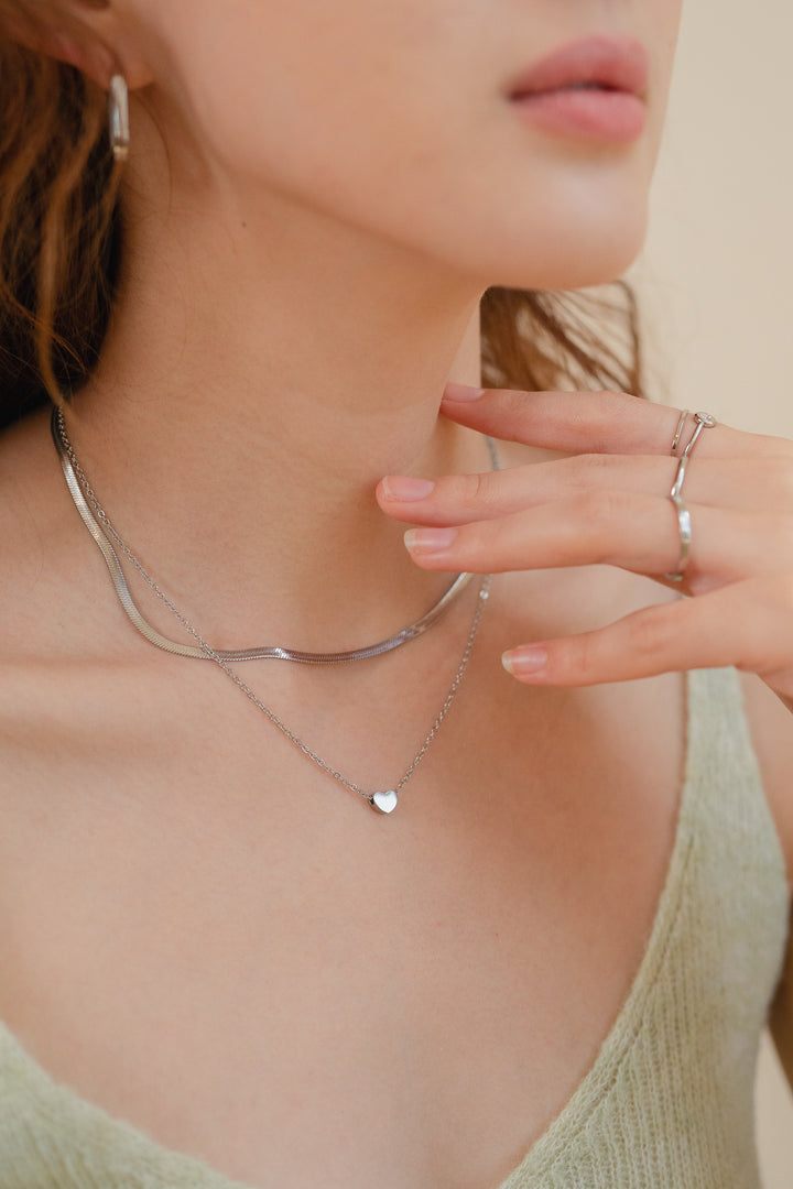 Erina Mini Heart Engravable Necklace