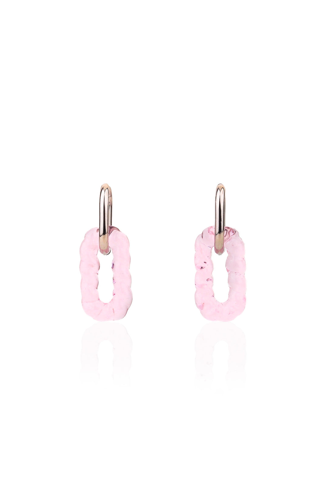 Rope Oval Hoop Earrings - Minimalist Lab