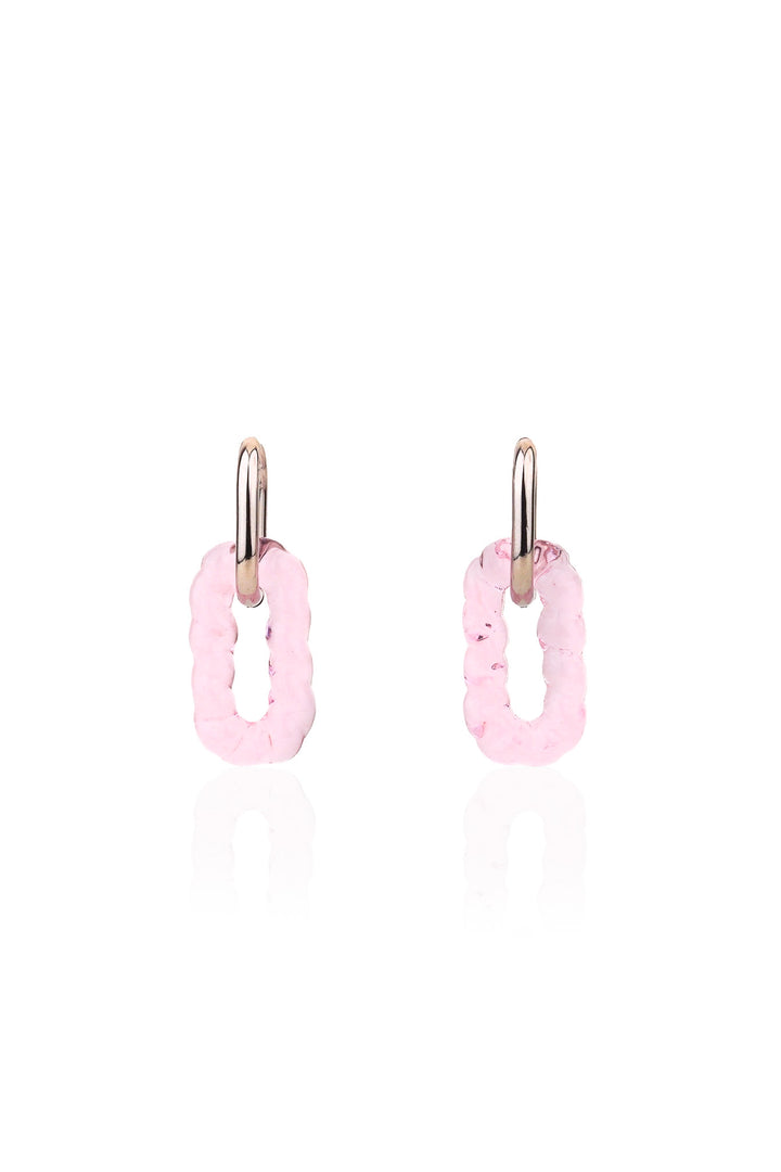 Rope Oval Hoop Earrings