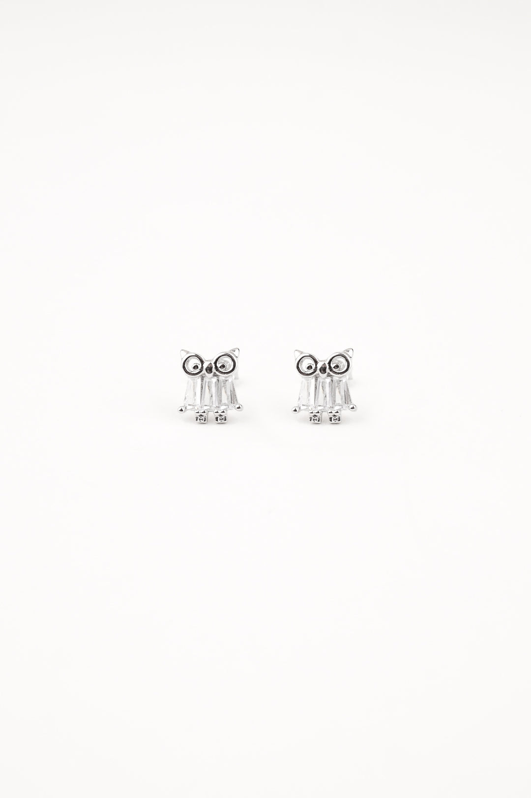 Owl Sterling Silver Ear Studs - Minimalist Lab