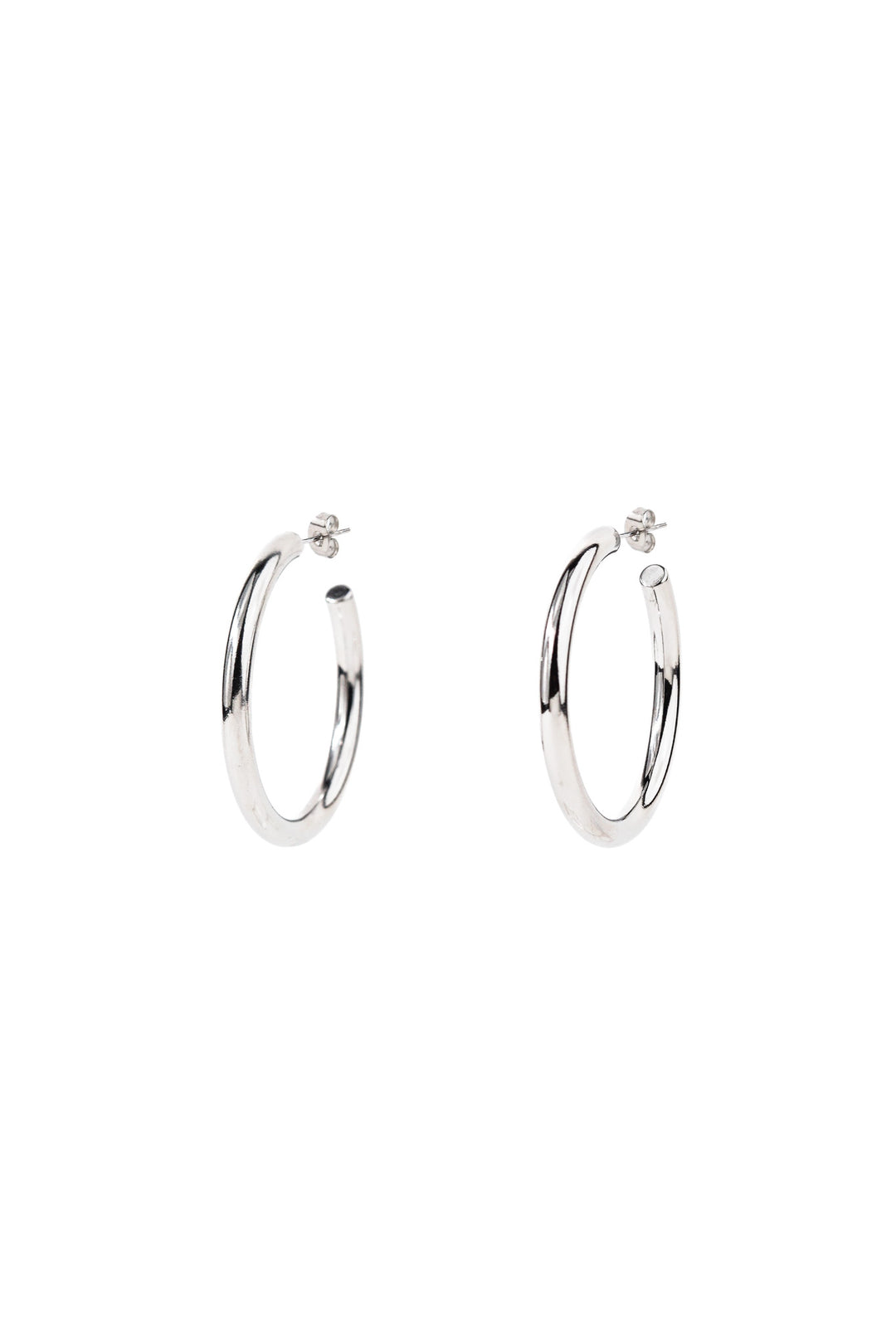 Round Tubular Hoop Earrings