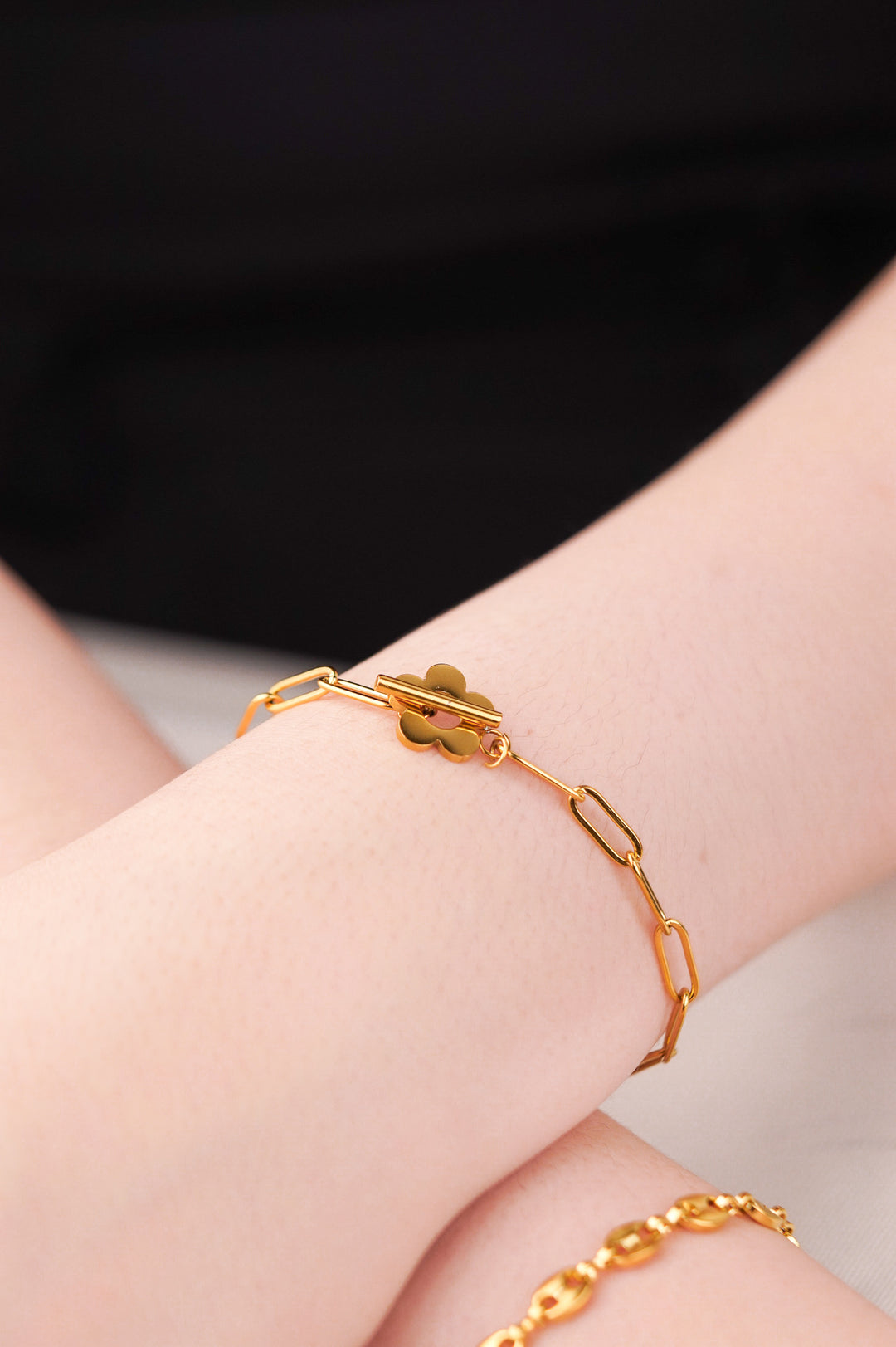 Flower Toggle Bracelet