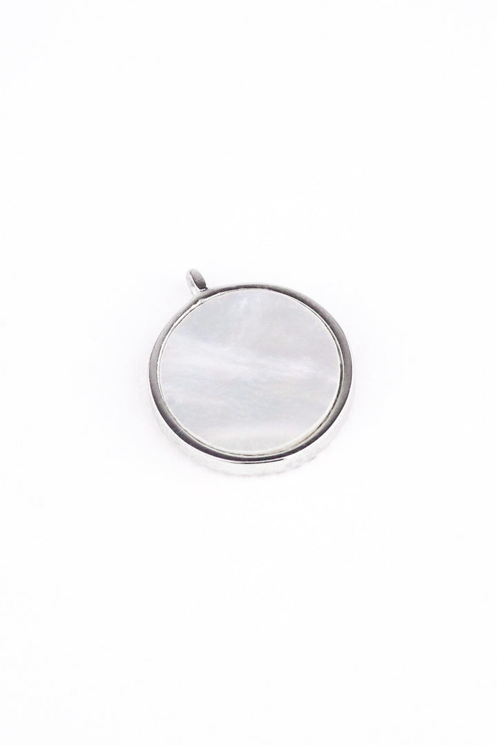 CAPRICORN Mother of Pearl Sterling Silver Necklace - Minimalist Lab