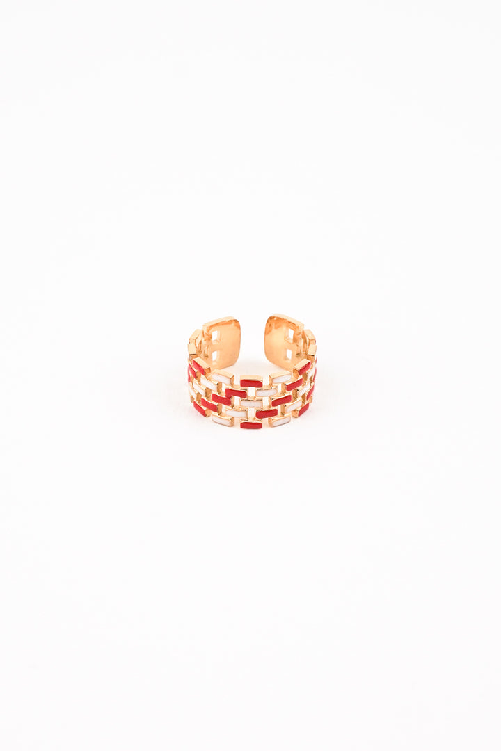 Colourful Braided Wrap Ring