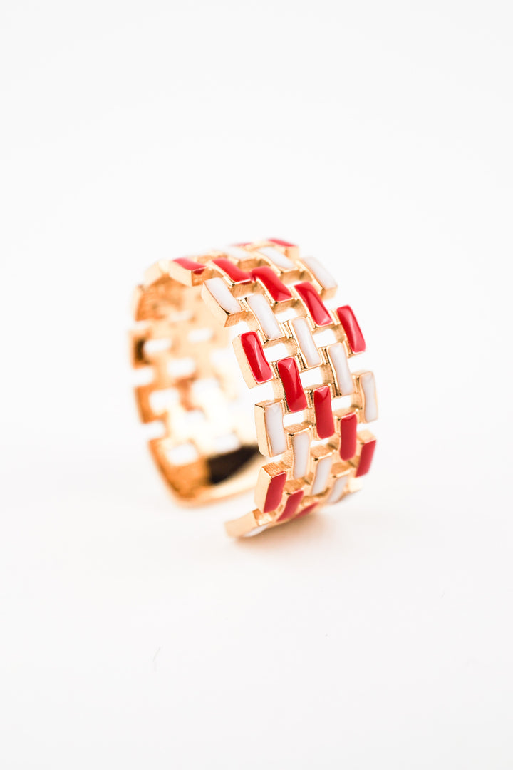 Colourful Braided Wrap Ring