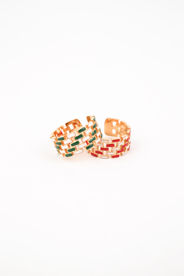 Colourful Braided Wrap Ring