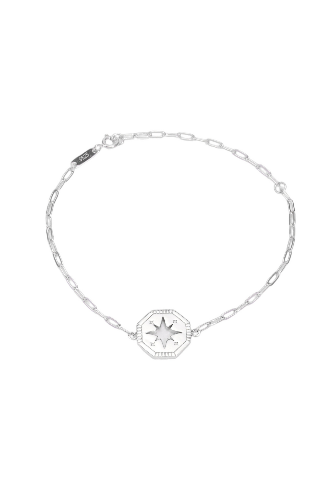 BRAVERY Compass Sterling Silver Bracelet