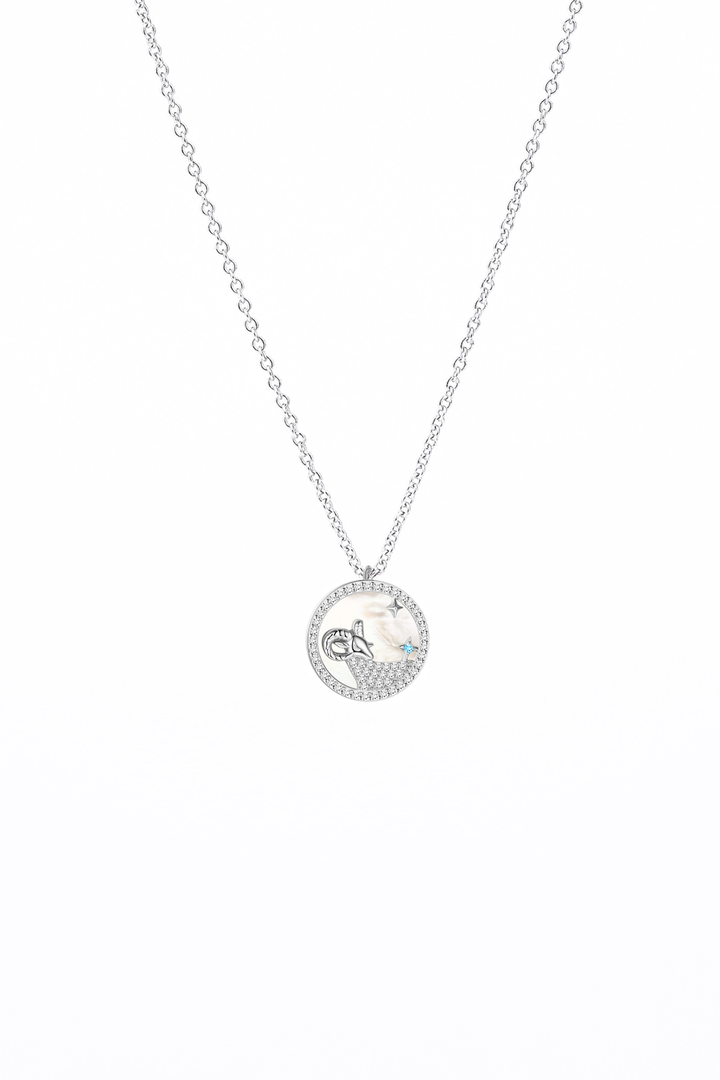 ARIES Mother of Pearl Sterling Silver Necklace