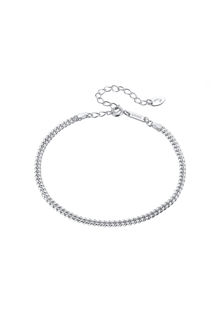 CURB Chain Women Sterling Silver Bracelet