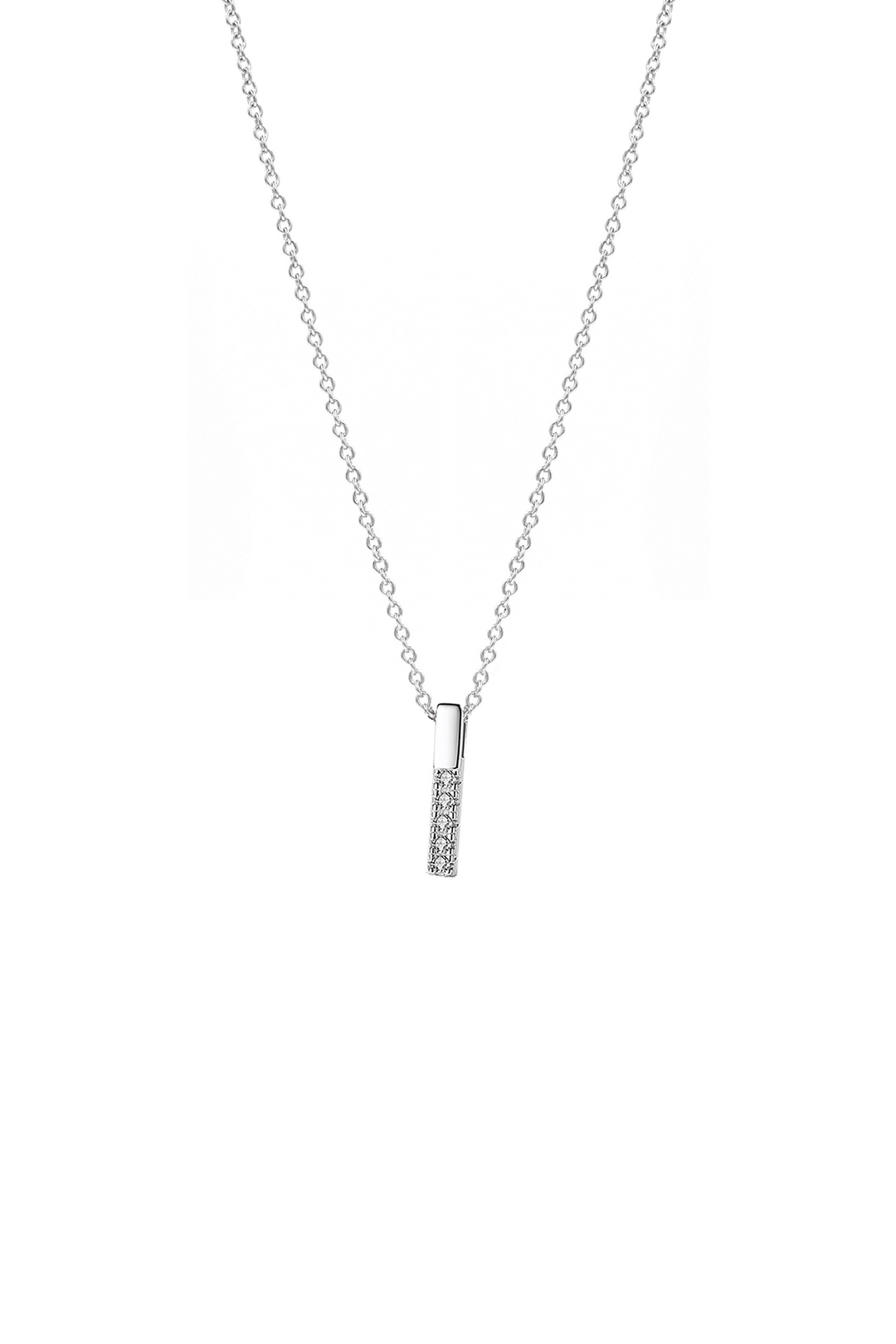 ARDEN Shiny Bar Sterling Silver Necklace - Minimalist Lab