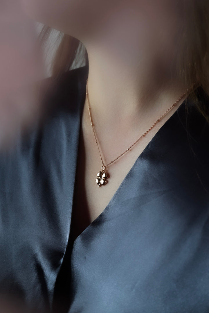 Rose Gold Clover Necklace